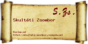 Skultéti Zsombor névjegykártya